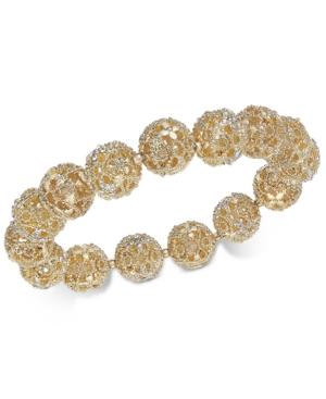 Charter Club Crystal Filigree Stretch Bracelet, Created For Macy's