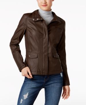 Celebrity Pink Juniors' Faux-leather Jacket