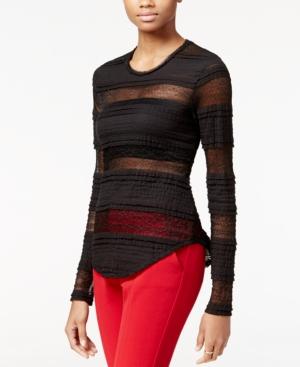 Rachel Rachel Roy Striped Lace Top, Only At Macy's