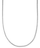 Men's Sterling Silver Necklace, 24 3mm Franco Box Chain