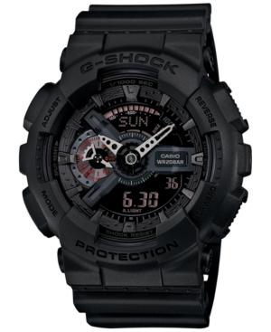 G-shock Men's Analog-digital Black Resin Strap Watch 55x52mm Ga110mb-1a