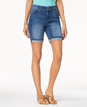 Style & Co Two-button Denim Shorts, Created For Macy's