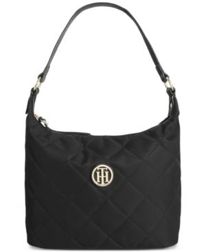 Tommy Hilfiger Quilted Nylon Small Hobo