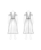 Customize: Switch To Petti Skirt - Fame And Partners Draped Arm-band Petti-length Dress