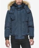 Marc New York Knox Memory Bomber Jacket With Faux Fur Hood