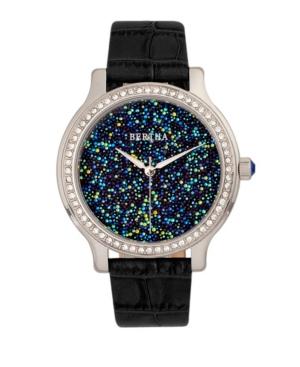 Bertha Quartz Cora Collection Black Leather Watch 40mm