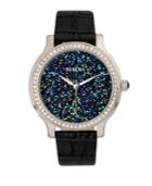 Bertha Quartz Cora Collection Black Leather Watch 40mm