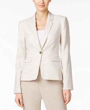 Calvin Klein Single-button Striped Blazer