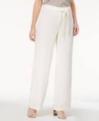 Alfani Tie-front Wide-leg Pants, Created For Macy's