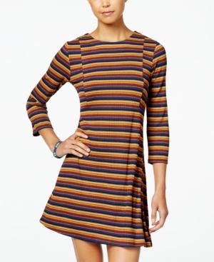Speechless Juniors' Striped Swing Dress