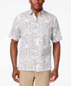 Tasso Elba Men's Big And Tall Classic Fit Print Short-sleeve Shirt, Only At Macy's