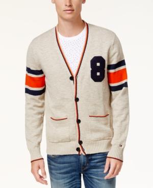 Tommy Hilfiger Men's Varsity Applique Cardigan