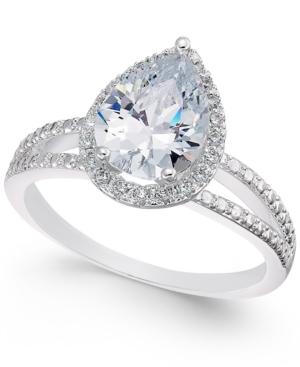 Charter Club Silver-tone Crystal Teardrop And Pave Statement Ring, Only At Macy's