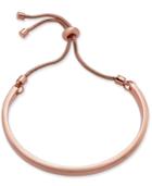 Alfani Rose Gold-tone Curved Bar Slider Bracelet, Created For Macy's