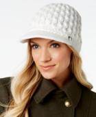 Calvin Klein Honeycomb Cable-knit Cabbie Hat