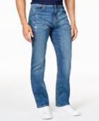 Club Room Men's Straight-leg Stretch Medium Wash Jeans, Only At Macy's