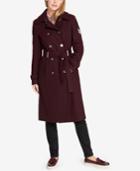 Tommy Hilfiger Military Wool-blend Belted Trench Coat