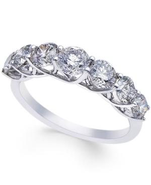 Diamond Seven-stone Band (2 Ct. T.w.) In 14k White Gold