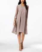 R & M Richards Embellished Dress & Duster Jacket