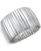 Charter Club Silver-tone Bar Stretch Bracelet, Only At Macy's