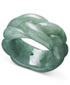 Jade Ring, Braided Ring