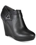 Bar Iii Tiger Triangle Buckle Wedge Booties, Only At Macy's Women's Shoes