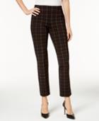 Charter Club Cambridge Plaid Ponte-knit Pants, Created For Macy's