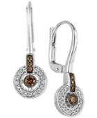 Le Vian Chocolatier Diamond Circle Drop Earrings (1/3 Ct. T.w.) In 14k White Gold