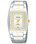 Pulsar Watch, Men's Two Tone Stainless Steel Bracelet Pxha01