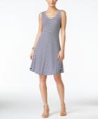 Style & Co. Petite Chevron-print A-line Dress, Only At Macy's