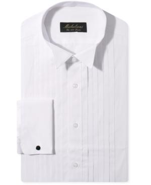 Michelsons Of London Dress Shirt, Pleated Wing Tuxedo Long-sleeved Shirt
