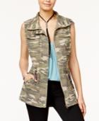 American Rag Juniors' Camouflage Utility Vest, Only At Macy's