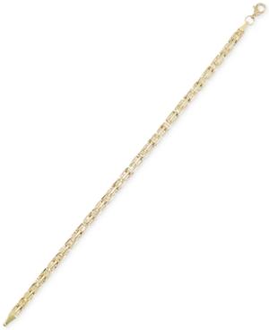 Greek Key Chain Bracelet In 10k Gold