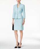 Tahari Asl Herringbone-print Skirt Suit