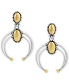 Lucky Brand Two-tone Curved Drop Earrings