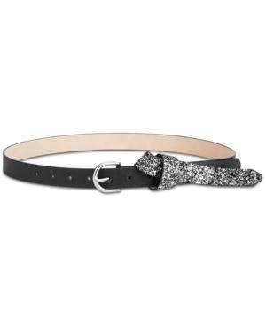 I.n.c. Glitter Tie Belt, Created For Macy's