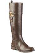 Tommy Hilfiger Ilia2 Wide Calf Riding Boots, Created For Macy's Women's Shoes