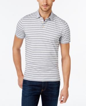 Tommy Hilfiger Men's Custom Fit Xander Jacquard Stripe Polo