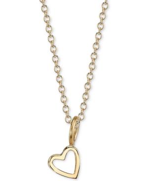 Sarah Chloe Heart Charm Pendant Necklace, 16 + 2 Extender