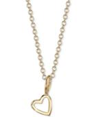 Sarah Chloe Heart Charm Pendant Necklace, 16 + 2 Extender