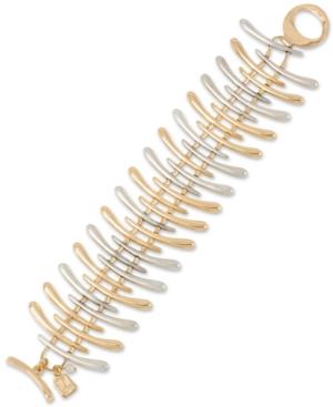 Robert Lee Morris Soho Two-tone Sculptural Stick Toggle Bracelet