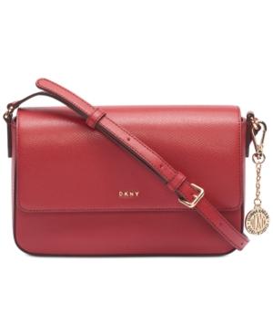 Dkny Flap Leather Crossbody, Created For Macy's