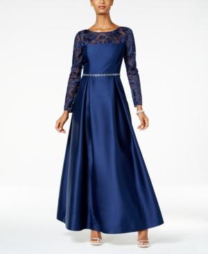Alex Evenings Illusion Lace Ball Gown