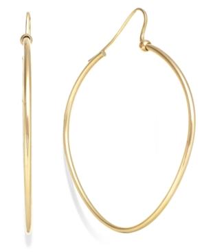Simone I. Smith Precious Fruit Oval Hoop Earrings In 18k Gold Over Sterling Silver