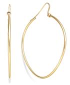 Simone I. Smith Precious Fruit Oval Hoop Earrings In 18k Gold Over Sterling Silver