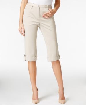 Jm Collection Studded-cuff Skimmer Shorts, Only At Macy's