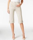 Jm Collection Studded-cuff Skimmer Shorts, Only At Macy's