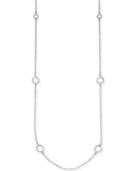 Giani Bernini Circle Station 30 Station Necklace In Sterling Silver, Created For Macy's