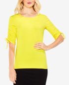 Vince Camuto Drawstring-sleeve Top