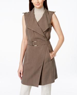 Inc International Concepts Belted Long Vest, Only At Macy's